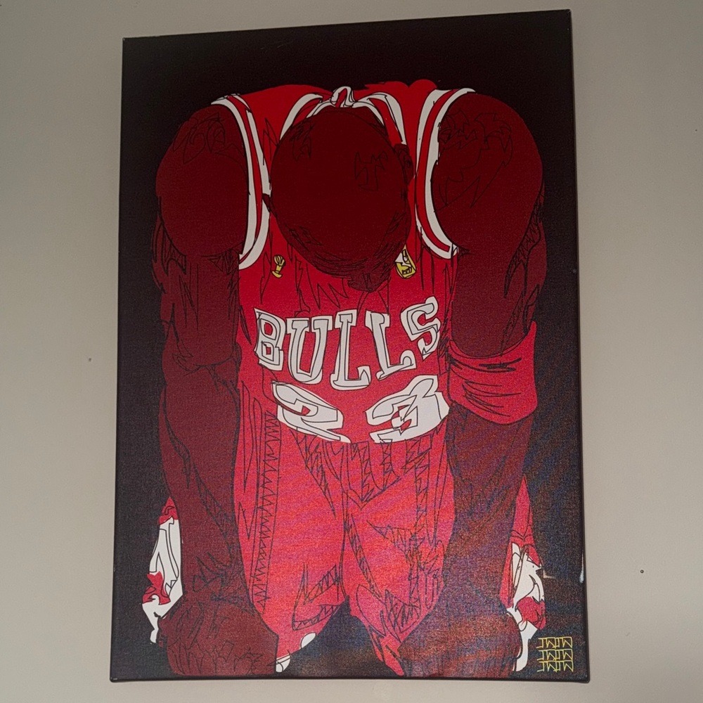 Michael Jordan 23 Basketball Canvas Art